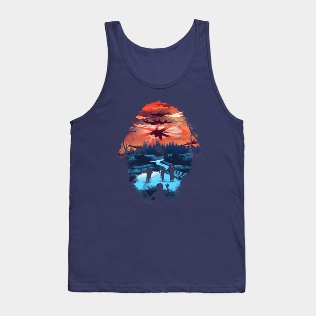 Upside Down Tank Top by DANDINGEROZZ